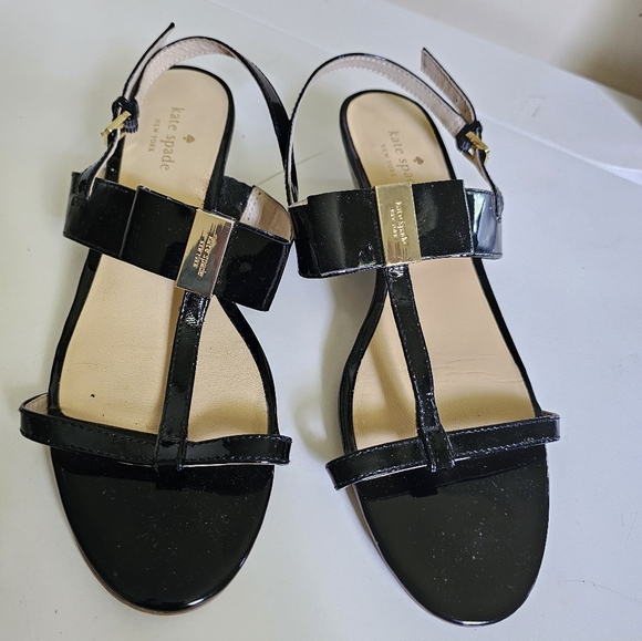Kate Spade Vinny Patent Leather Sandals. Size 9.5M - Picture 2 of 12